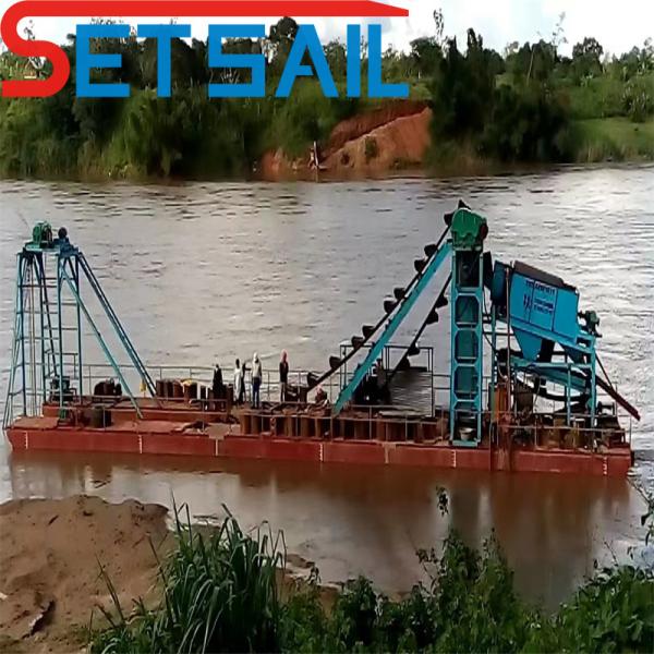 US Currency 4kw X 3-10kw X3 Electric Sets Power Chain Bucket Gold Dredger Mining Equipment