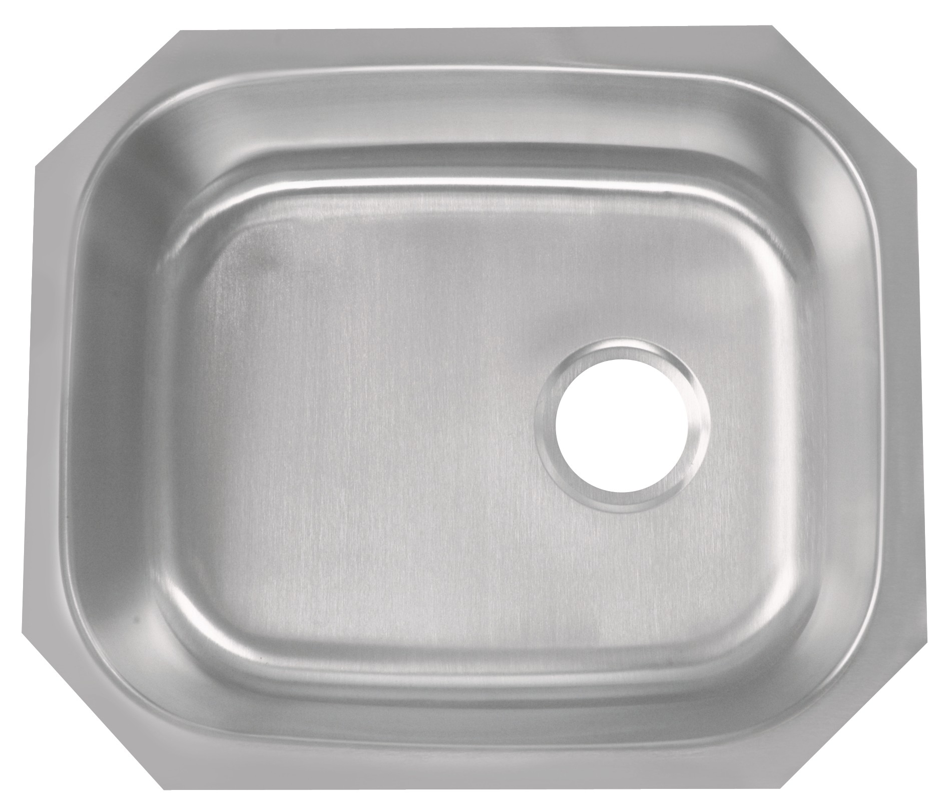 16 Gauge Single Bowl Stainless Steel Sink , 21" Square Single Bowl Sink
