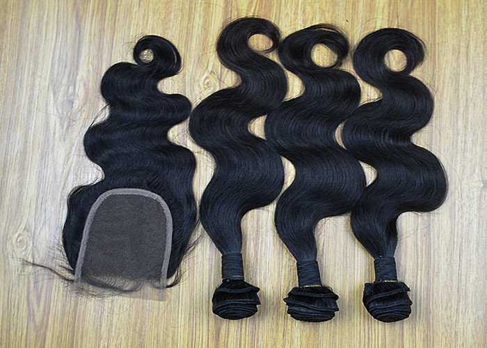 5A Virgin Material Human Hair Bundles Healthy Ends Last Long Time Under Good Direction