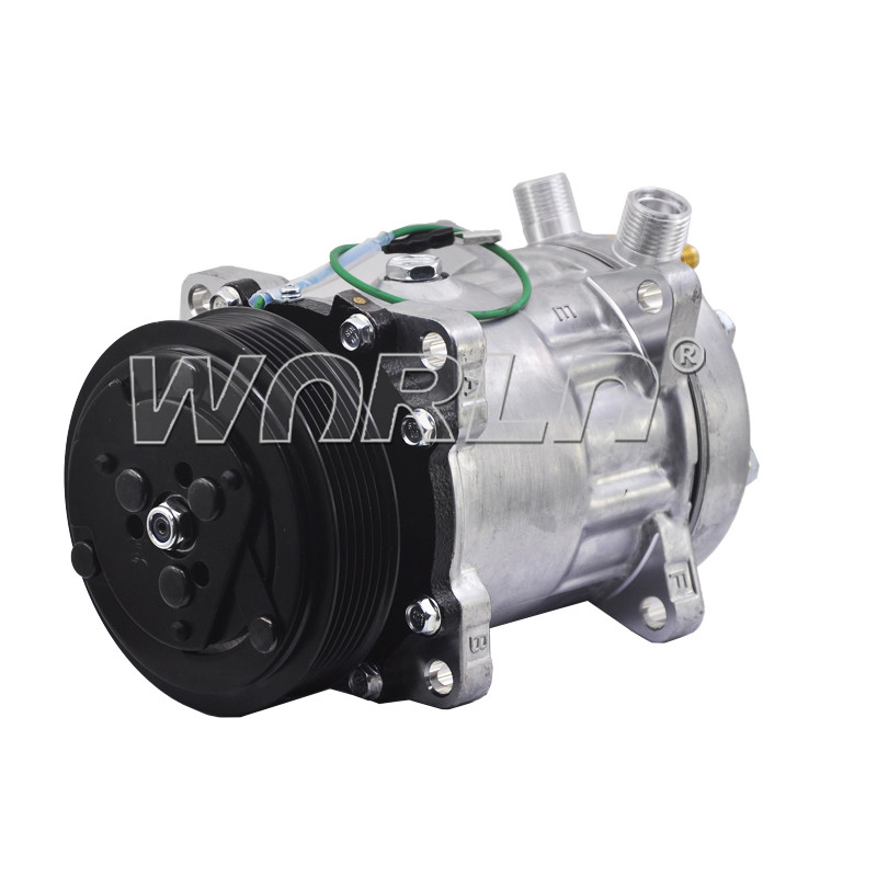 Truck AC Compressor For 7H15 6PK 24V New Model Air Conditioning Pumps Replacement