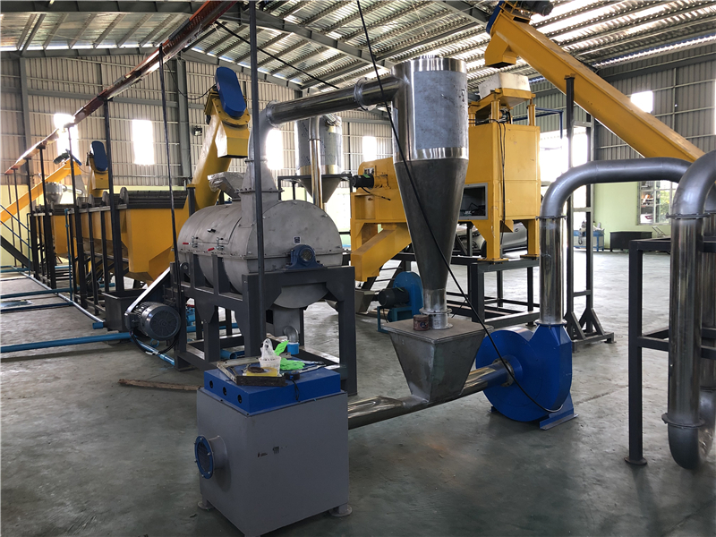 1500RPM Hot Air Plastic Dewatering Machine 5000kg/H PET Plastic Crusher