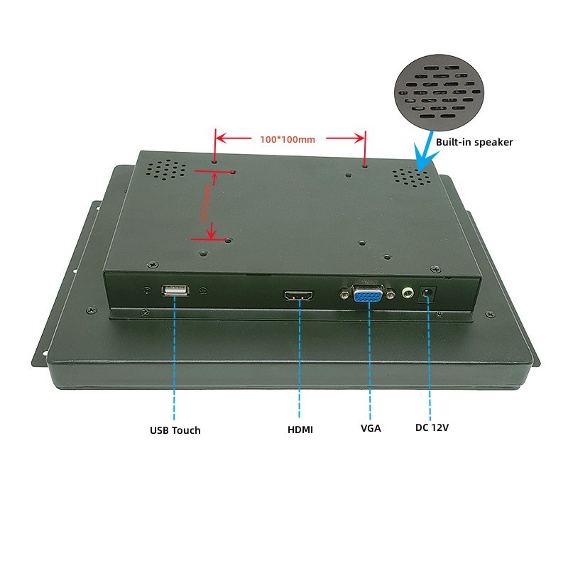 10.4 Inch Embedded Industrial Capacitive Touch Screen Lcd Monitor