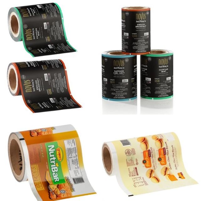 YC 50 micron Custom Printed Plastic Bags / Cold Seal Plastic Packaging Film With Glue