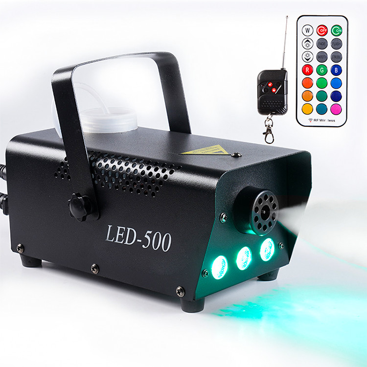RGB Halloween Smoke Machine Mini LED Fog Machine Bar Wedding Smoking Machine
