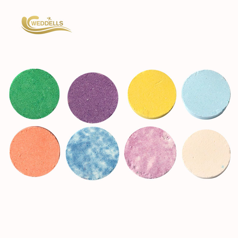 Colorful Fizzy Aromatherapy Shower Steamers Natural Oils Patchouli Scented