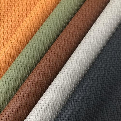 Economic And Effective Woven PVC Leather Custom Textured Upholstery For Hotels