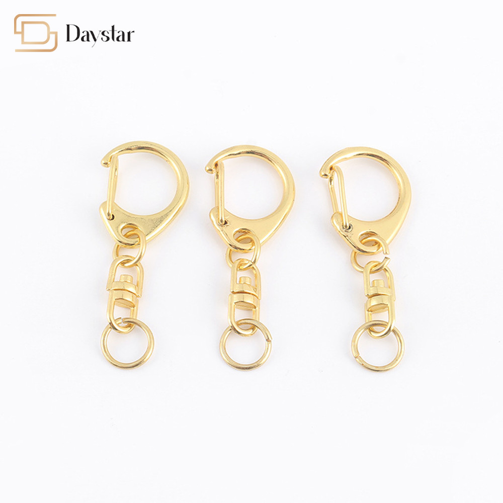 Metal Snap Clasp Hooks Mini Swivel 8 Shape Jump Ring Chain Diy Keychain