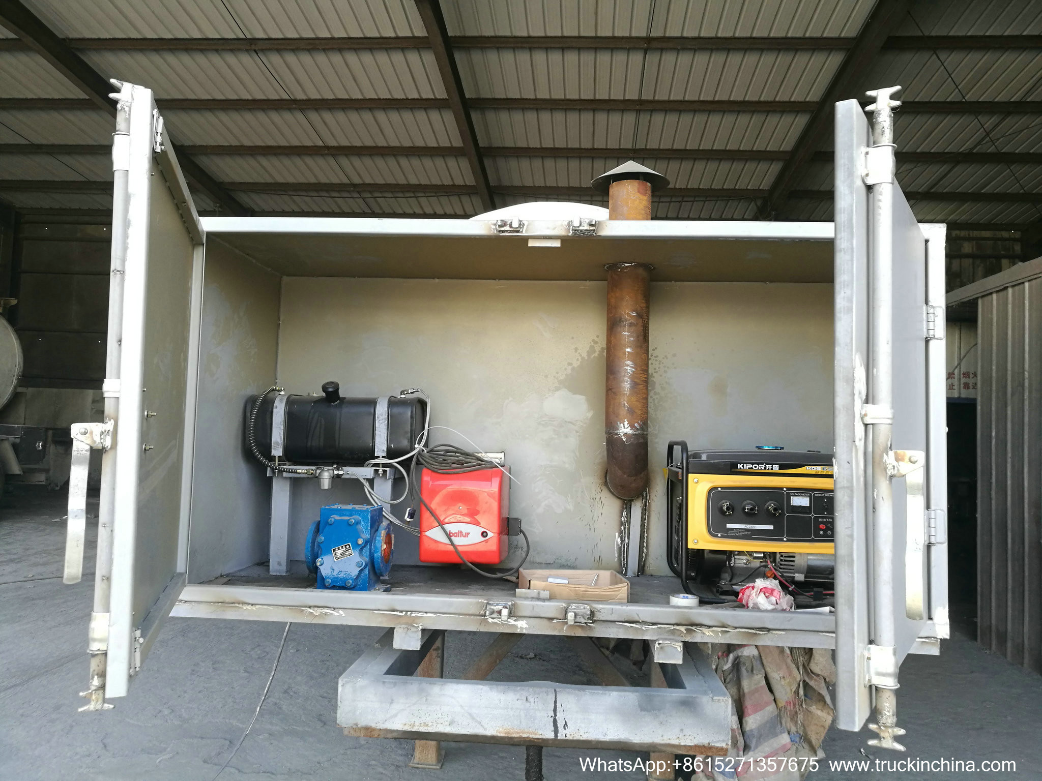 9m3 Hot Asphalt Tank for Tanker Lorry Upper Body WITH BALTUR DIESEL OIL BURNER GEAR PUMP WhsApp:+8615271357675