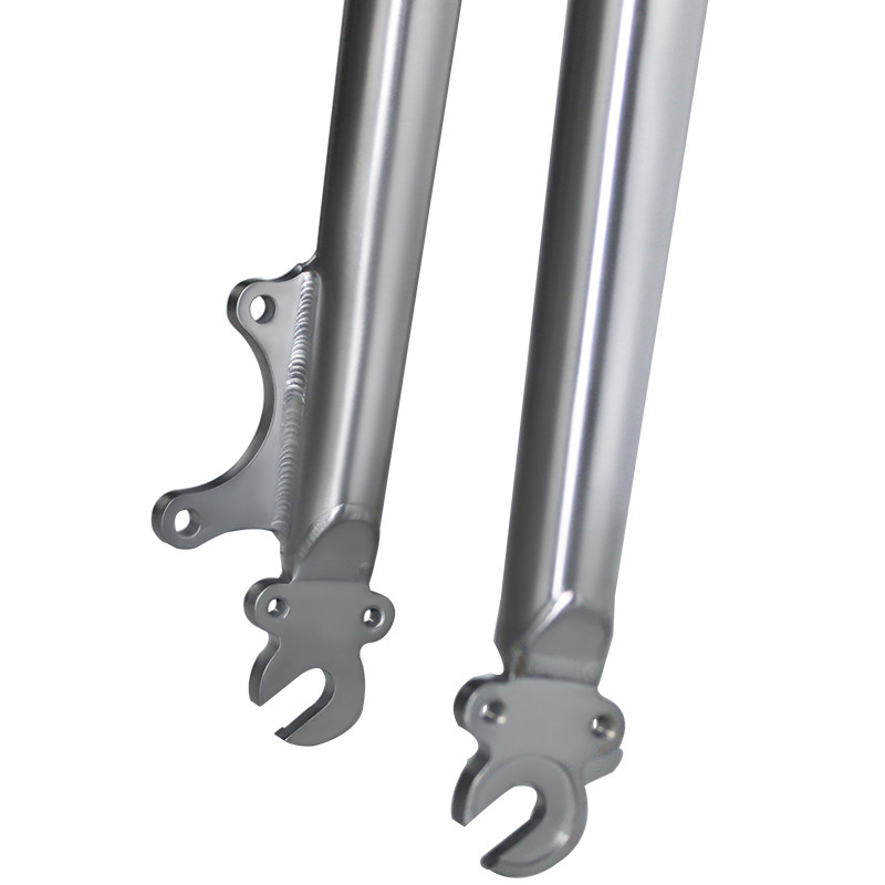 C Brake Edition Titanium Bicycle Fork Hub Space Corrosion Resistance Raw Color