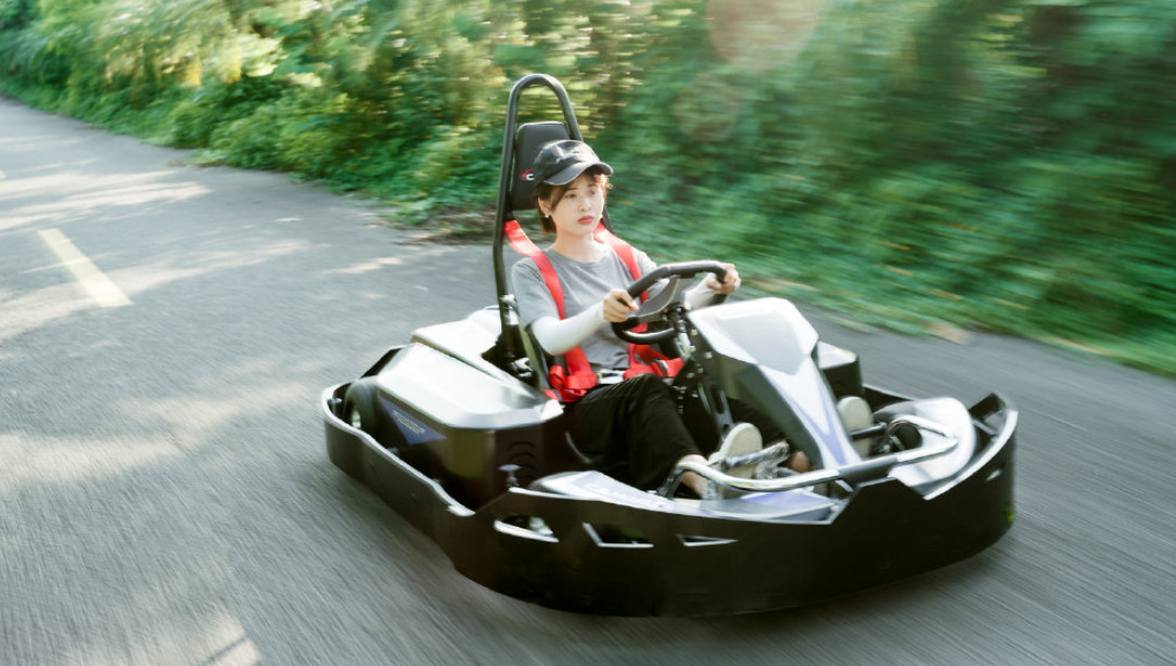 48V 25Ah*2 Battery Powered Go Kart 1.2kw Speed Adjustable