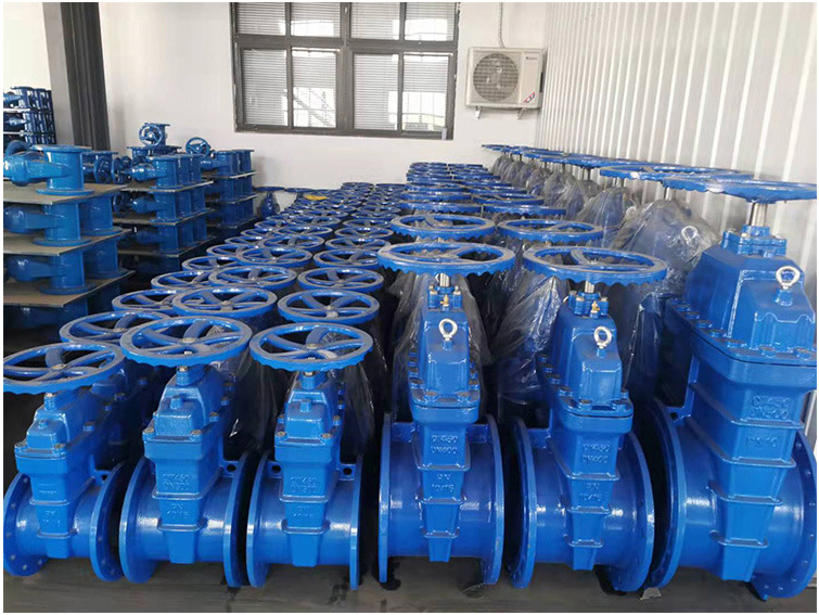 General Manual Gate Valve with Ductile Cast Iron GGG50 Hand Wheel Resilient Seated Water Seal DIN Pn10 Pn16 OEM Supported