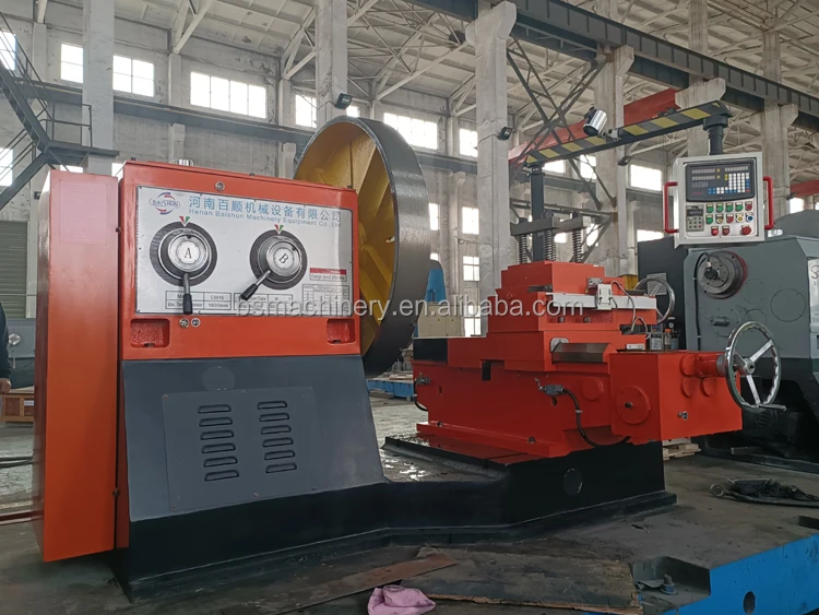 Floor-Mounted Lathe For Turning Flanges Heavy Flange Turning Lathe Horizontal