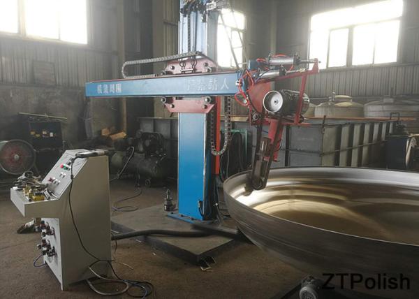 Stainless Steel Automatic Polishing Machine Metal Bandsaw Dish Head Polishing