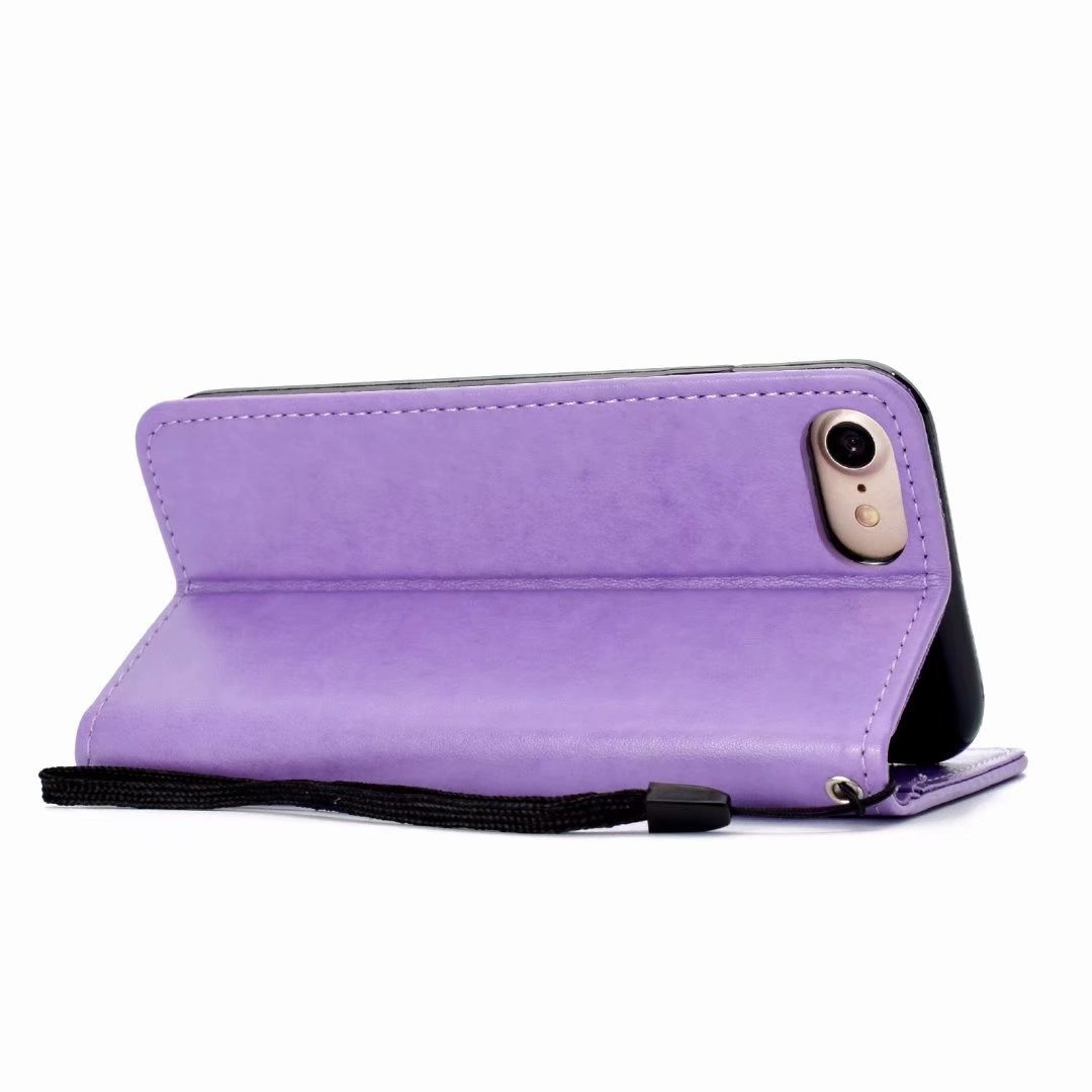 Embossed Mermaid Mariner Spirit Leather Wallet Case for iPhone