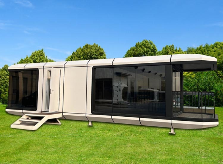 Outdoor Park Mobile Homestay Space Capsule House Container Homes Luxury Villa Main Steel Structure Aluminium Prefab Homes