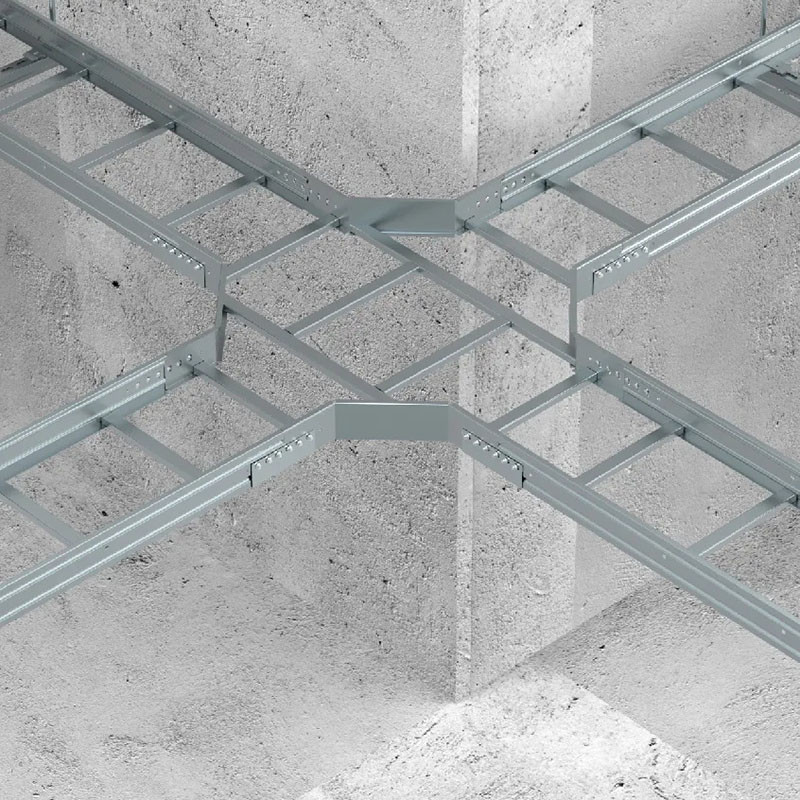 Fire Retardant Steel Cable Ladder Tray / Cable Tray For Safe Wire Management