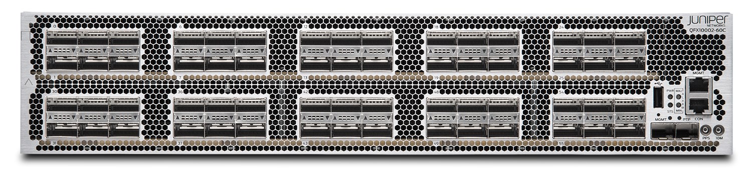 2U 100GbE Juniper Networks Routers QFX10002-60C QFX10002-72Q QFX10002-36Q