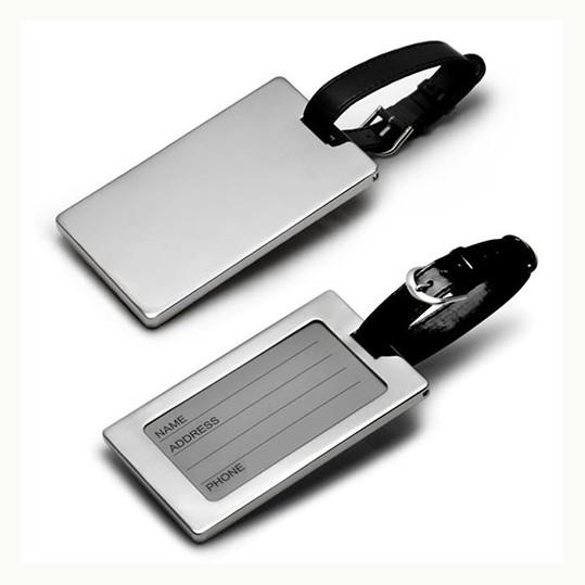 Custom Logo Aluminium Personalized Metal Luggage Tags Personal Luggage
