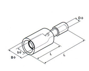 Electrical Spade Connectors Male And Female Wiring Cable Plug Pre Insulation