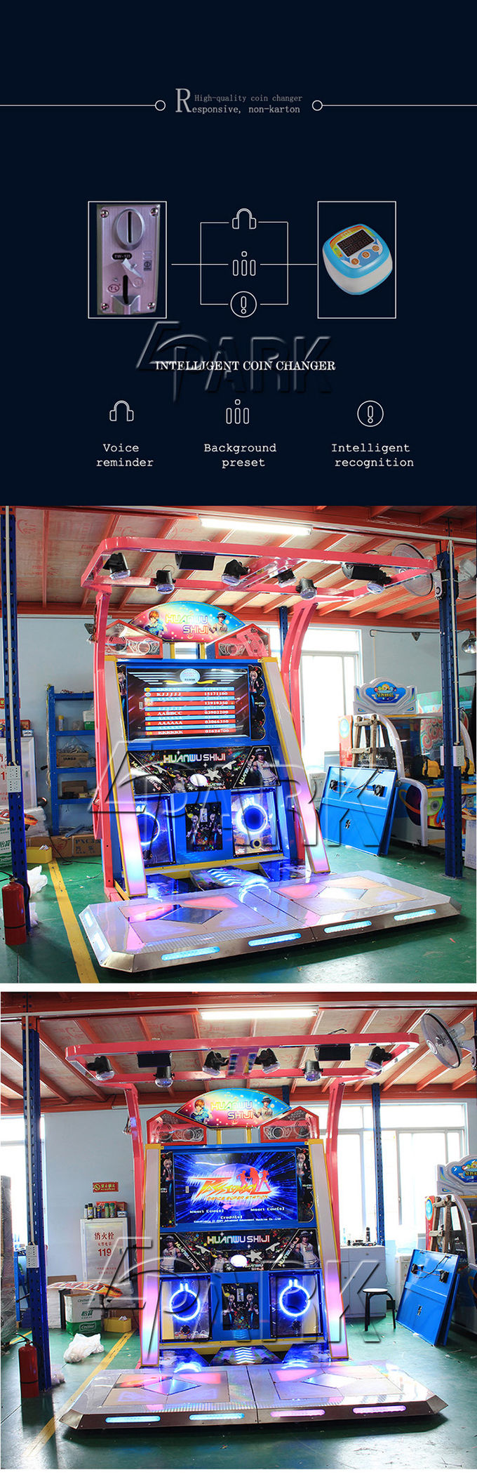 Dance Competition Arcade Video Game Machine For Double Player 400W