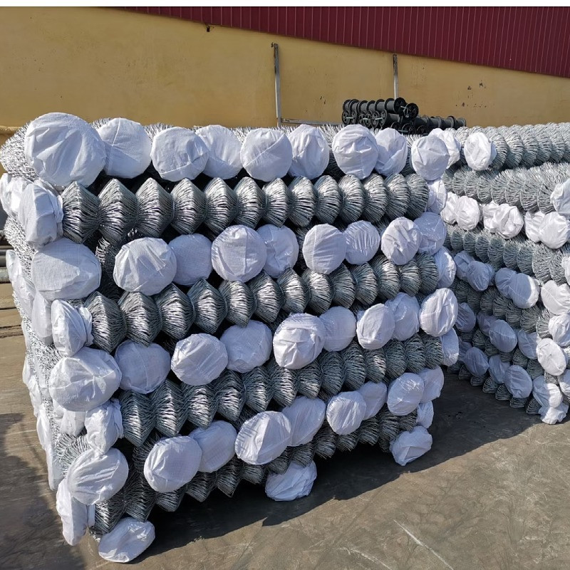 Powder Coated Angle Post Chain Link Fence Waterproof