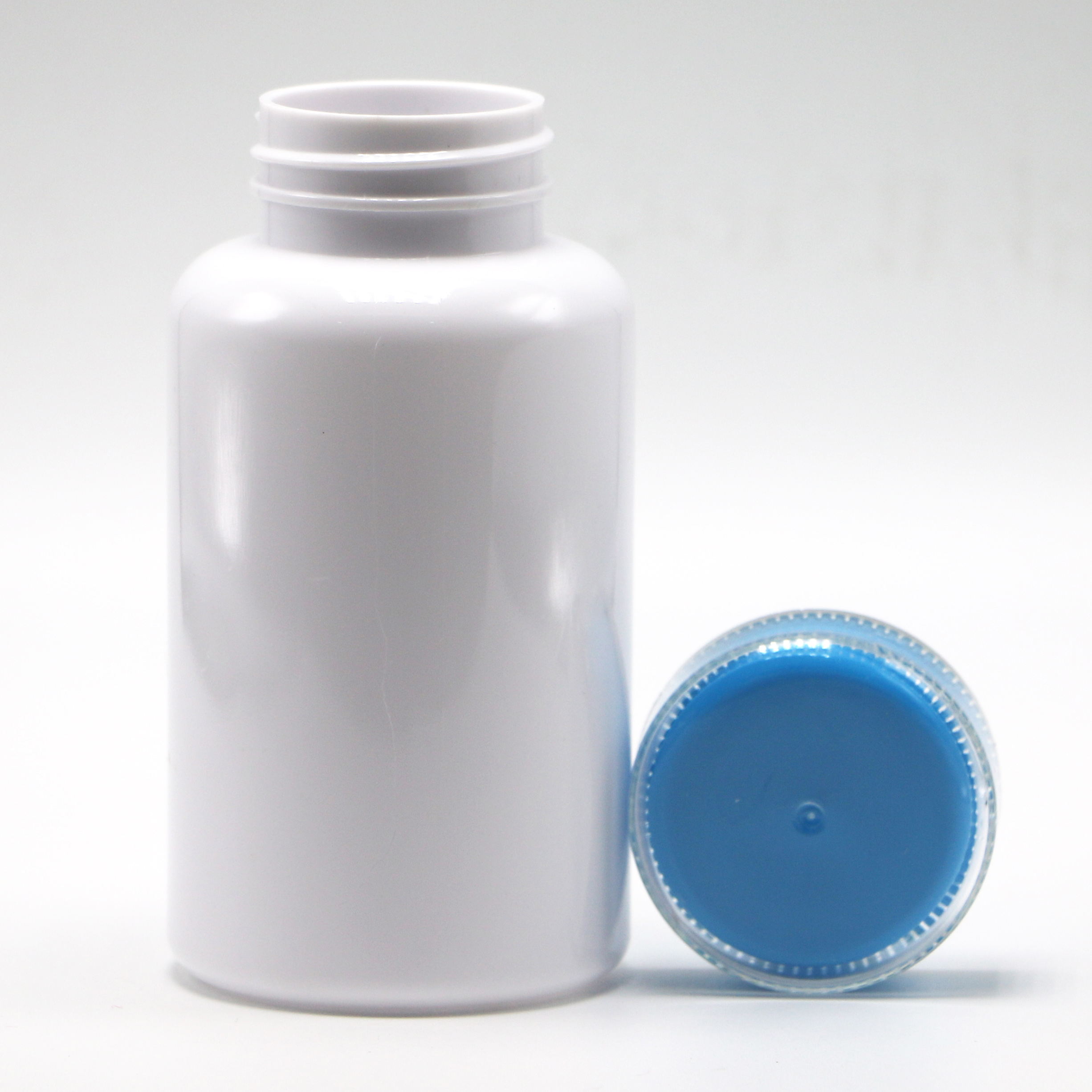 SCREW CAP PET 200mL Prescription Pharmacy White Plastic Bottle for Medicine Container