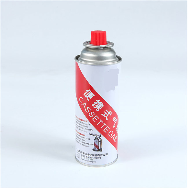 Straight Wall Type 220g Butane Gas Cartridge Easy To Transport