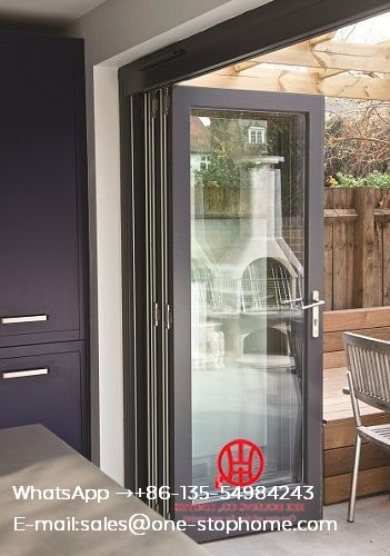 High Heat Insulation Performance,Artistical Aluminum Alloy Sliding Glass Bi-folding Doors