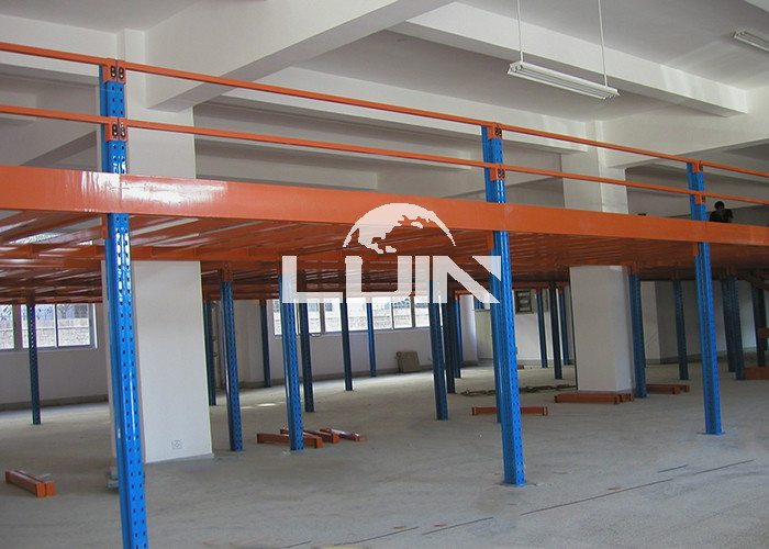 Strong Load Capacity Industrial Mezzanine Floors , Steel Structure Platform Metal Storage Rack