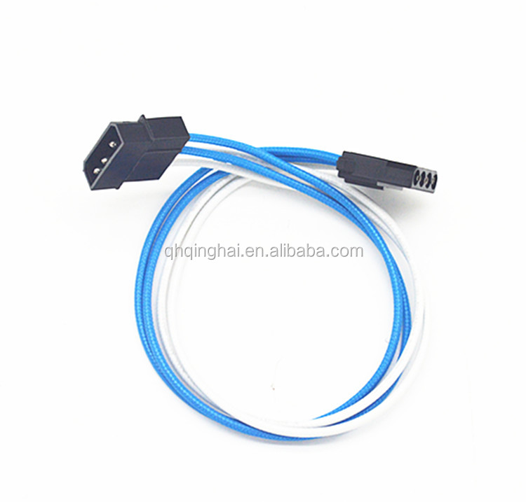 4 Pin Molex Male to Female Extension Cable 12" inch PC Computer Power Supply