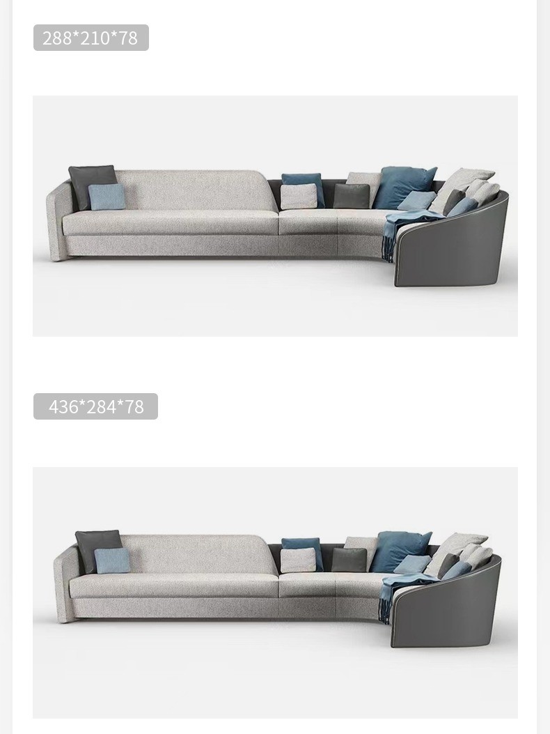 One-Stop Solution fabric Sofa Design Italian Art Design Living Room Corner Set