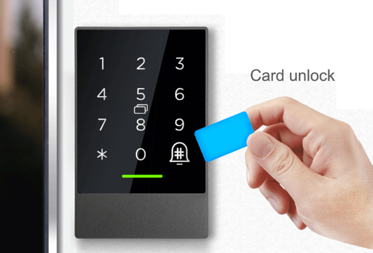 110v 220v Smart Card Door Lock Keyless Bluetooth Electronic Password Lock