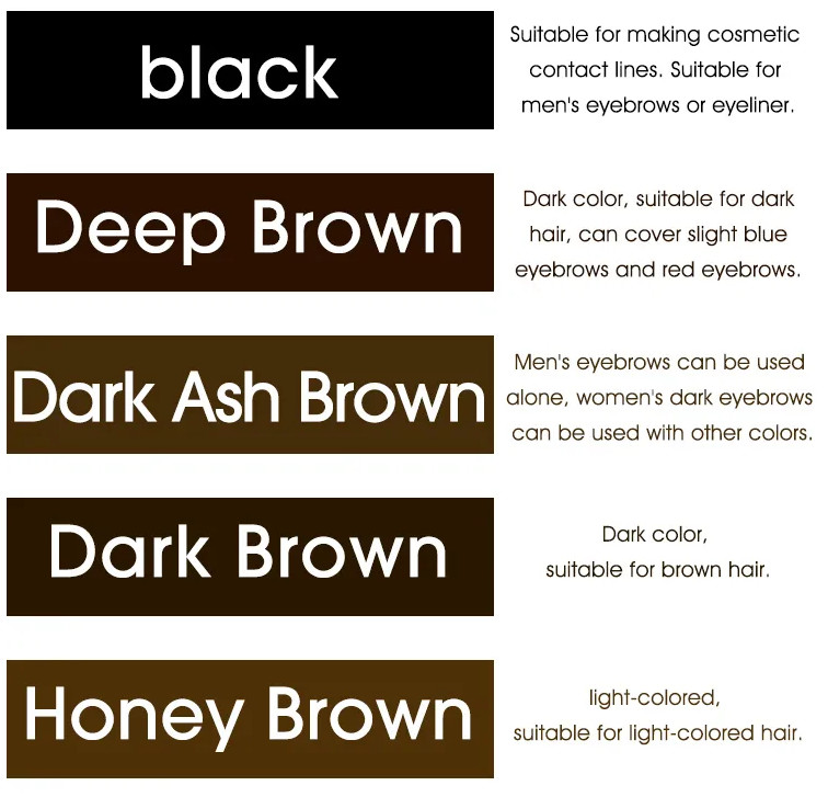 Private Label 15ml Eyebrow Tattoo Pigment Color Permanent Makeup Tattoo Ink