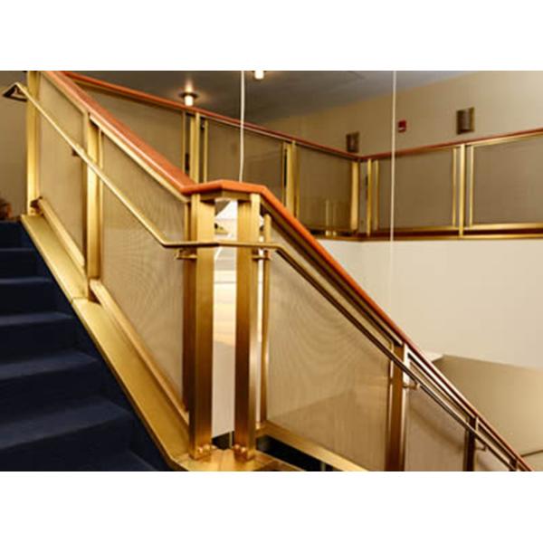 1.2m 1.5m Brass Insect Screen Metal Security Mesh Roll Plain Weave