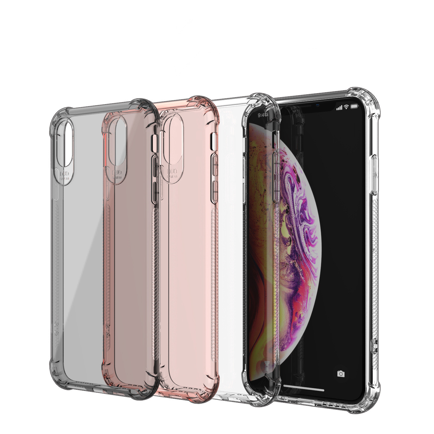 1mm TPU Back Case Transparent Clear Phone Case For IPhone XS XR Max