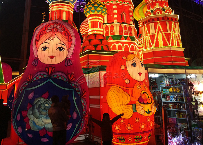 Real Proportion XianTao Elderly Handmade Lantern Display Birthday Festival
