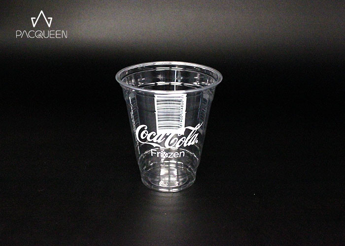 Custom Printed Disposable Cold Cups , Plastic Drinking Cups High Clarity