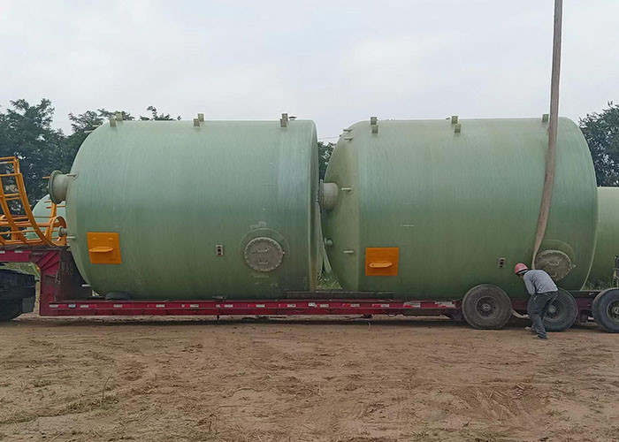 High Strength 5000 Gallon Cylindrical FRP Storage Tank For Mixer Various Chemistry
