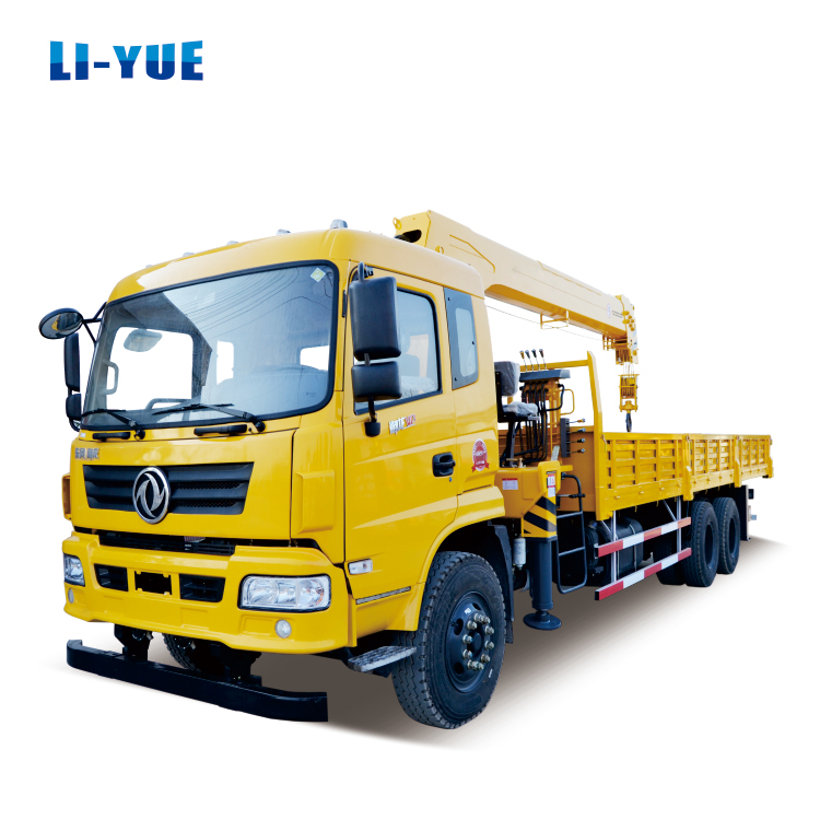 10 Ton Stiff Arm Mobile Truck Mounted Crane With 25 T.M Rated Lifting Moment