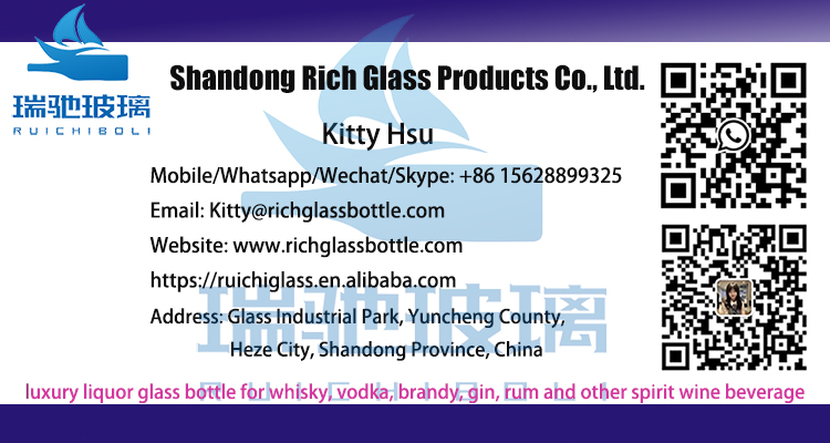 500ml/750ml/1500ml Custom Color Borosilicate Glass Wine Bottle with Green Transparency