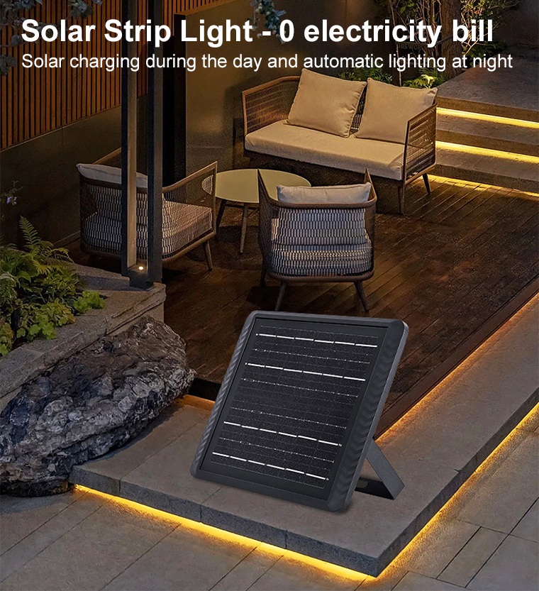 2200k 10 Meters Solar Light Strip Outdoor Solar Powered Rope Lights