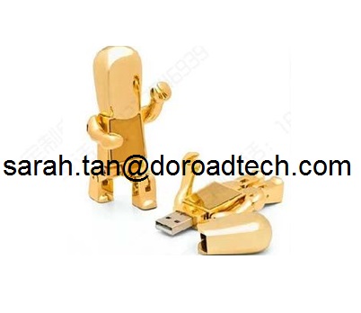 High Quality ALL Metal Robot USB Flash Drive 2.0, Gift USB Drives with Laser Printing Logo