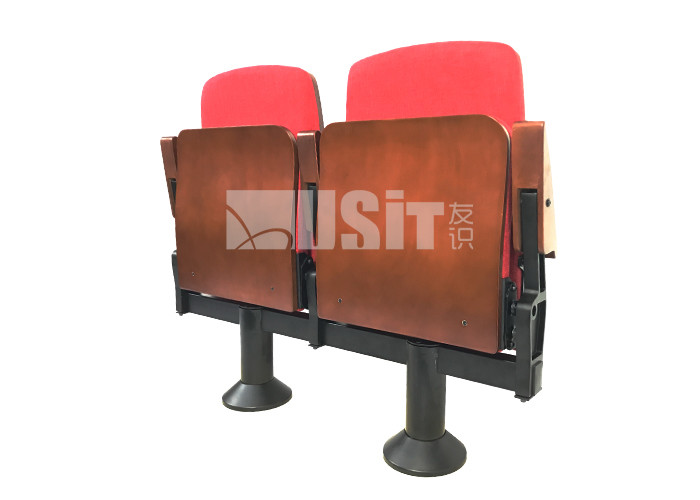 Fabric Chaise Cinema Audience Chair With Single Steel Leg