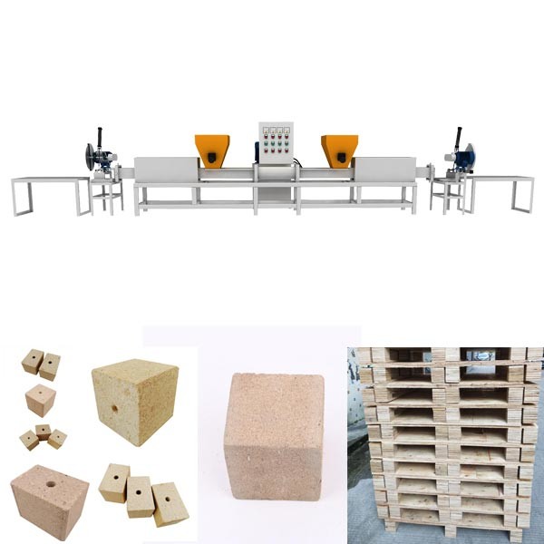 Uk Chipboard Pallet Blocks Making Machine For European Pallets