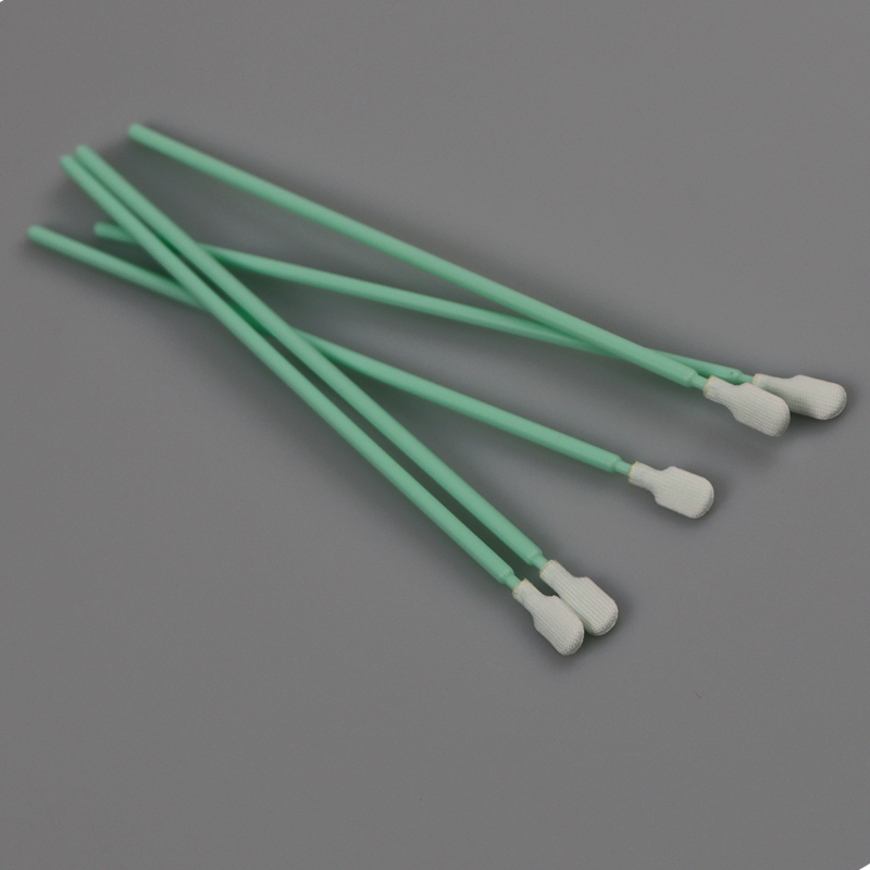 165mm Cleanroom Polyester Lint Free Cleaning Swabs Disposable For Printers