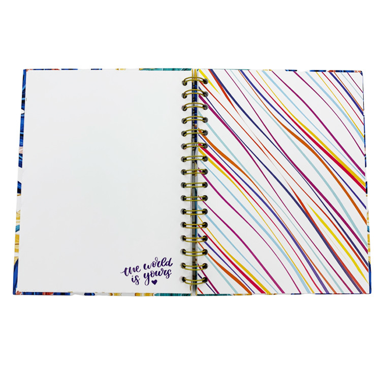 Custom 200gsm Spiral Diary Printing 8.5 Inchx11 Inch Printed Diaries And Journals