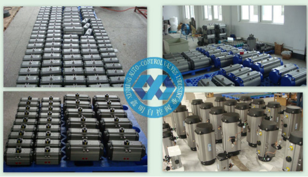rack and pinion pneumatic rotary actuator for ball valves butterfly valves