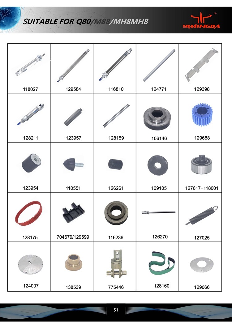 124018+124017 Batch Of Bushing + Conical PN 775492 Q80 Cutter Machine Parts
