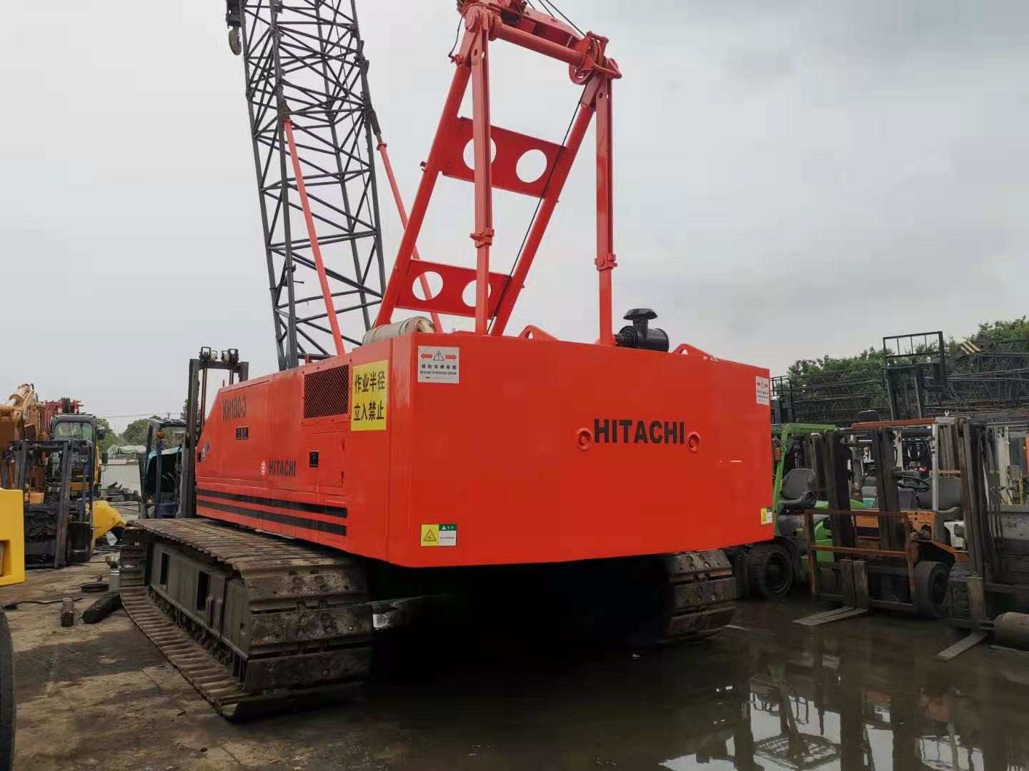 50T Hitachi Used Mobile Crane , KH180 Used Crawler Crane