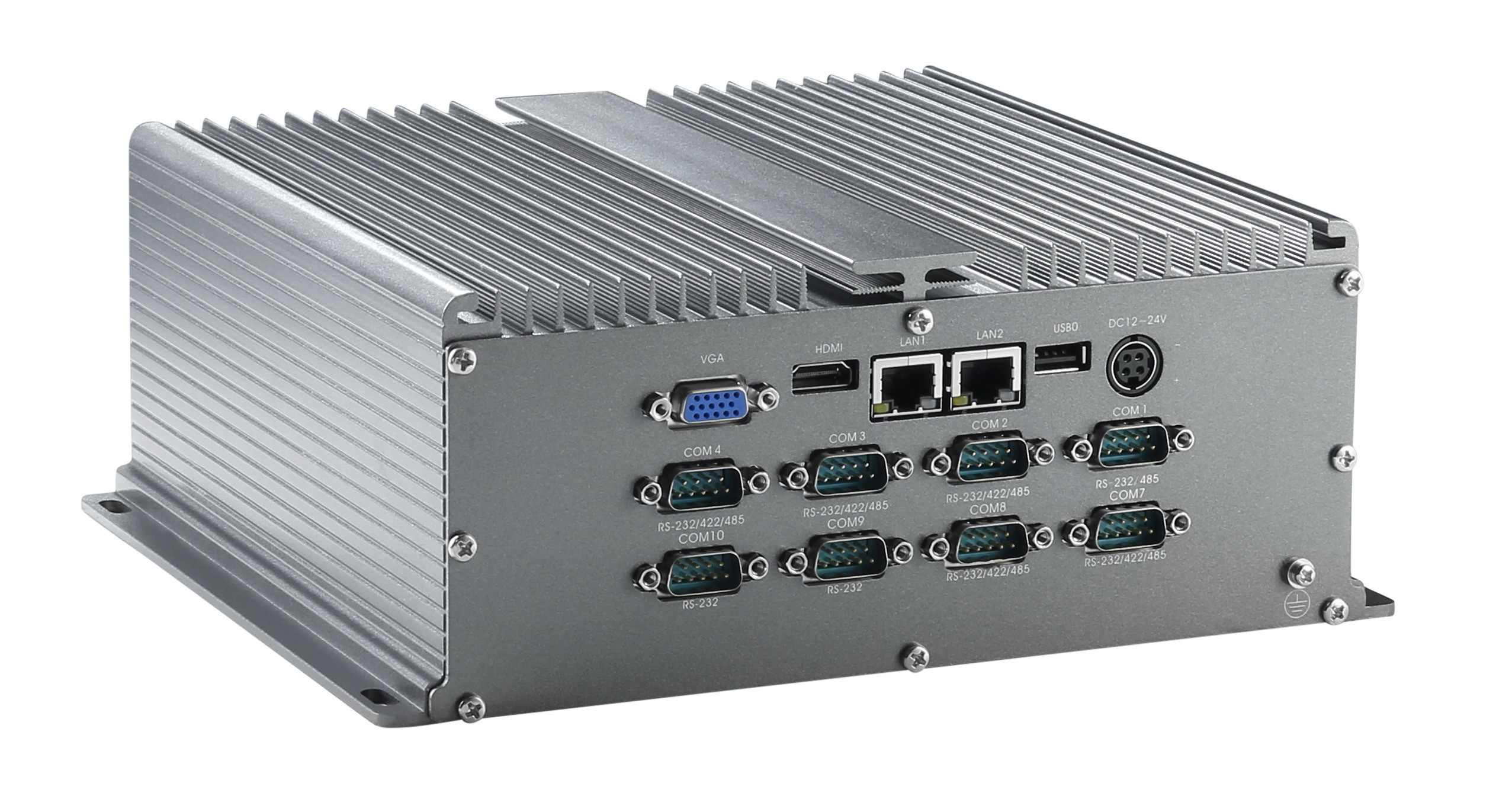 MIS-8105 Fanless Box PC / Fanless Embedded System 1037U CPU Dual Network 10 Series 6 USB